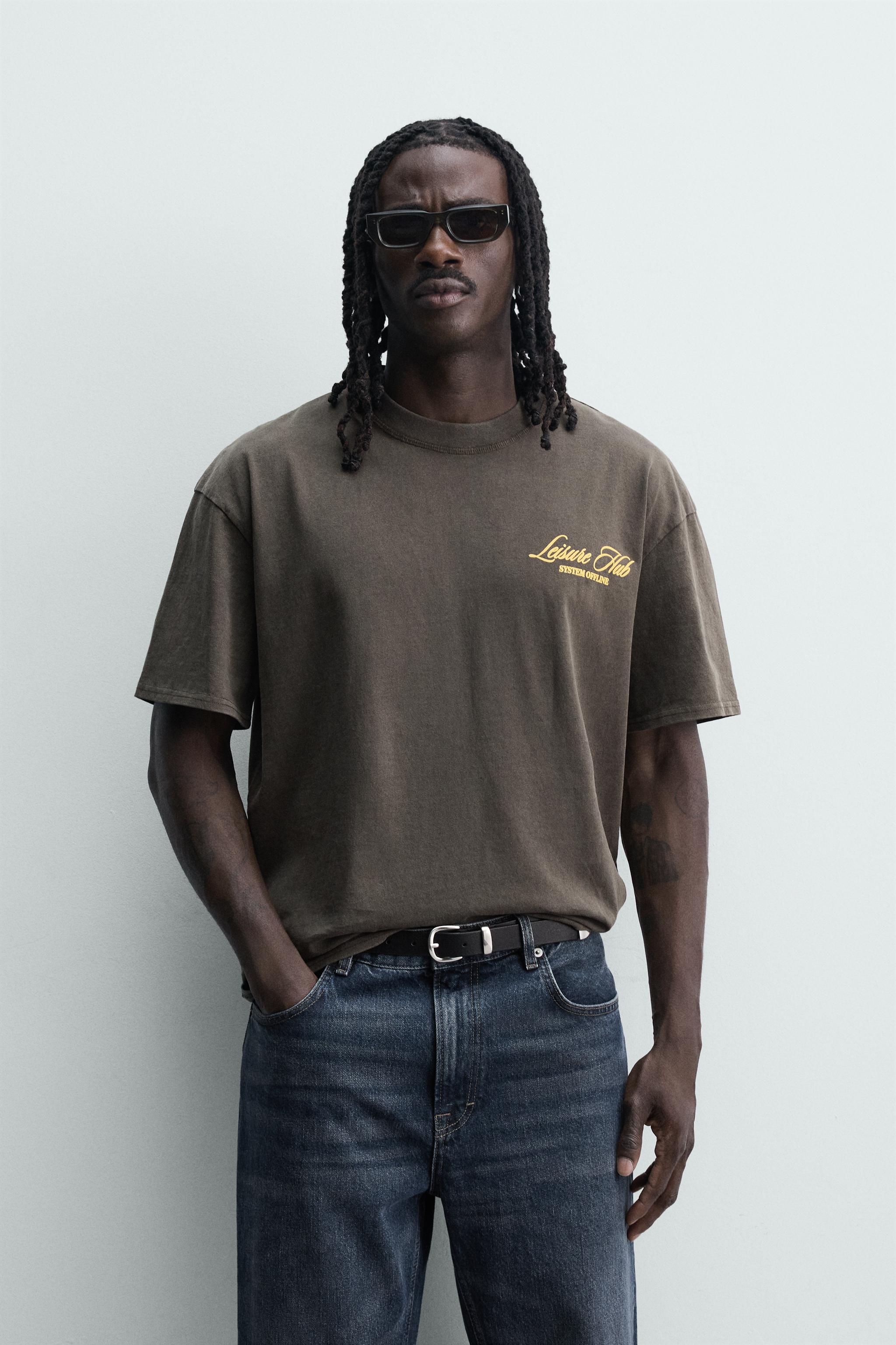WASHED PRINT RELAXED FIT T-SHIRT